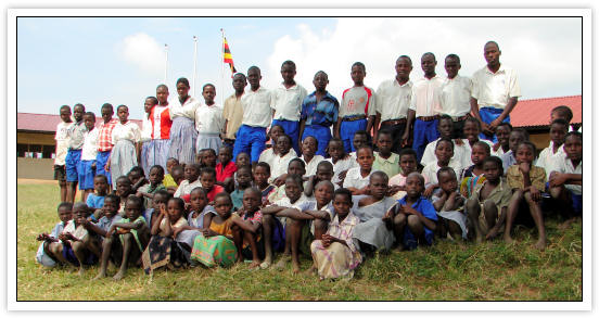 Students at Kikongo Primary School